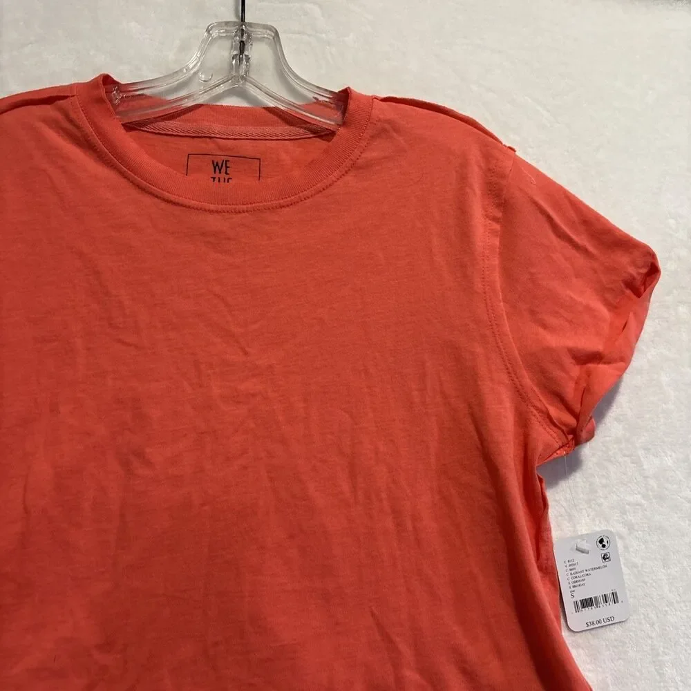 Free People We The Free The Perfect Tee Women's Small Radiant Watermelon Cropped